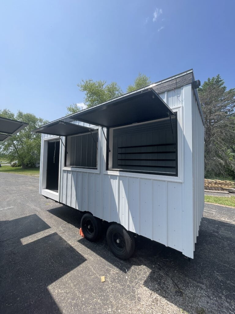 mobile concessions, custom mobile studio sheds by INshed - concession stand pictured